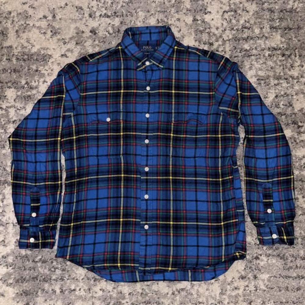 Vintage Polo Ralph Lauren Multi-Colored Plaid Button Up Shacket